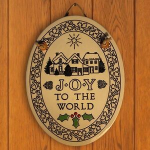Handmade Holiday Wall Art: JOY TO THE WORLD